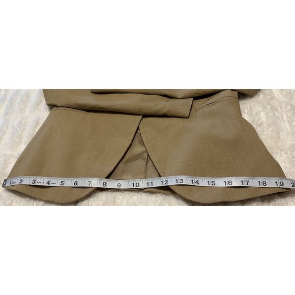 Women's The Limited Collection Beige Blazer Jacket Polyester Rayon Blend Size 2 - Picture 8 of 16